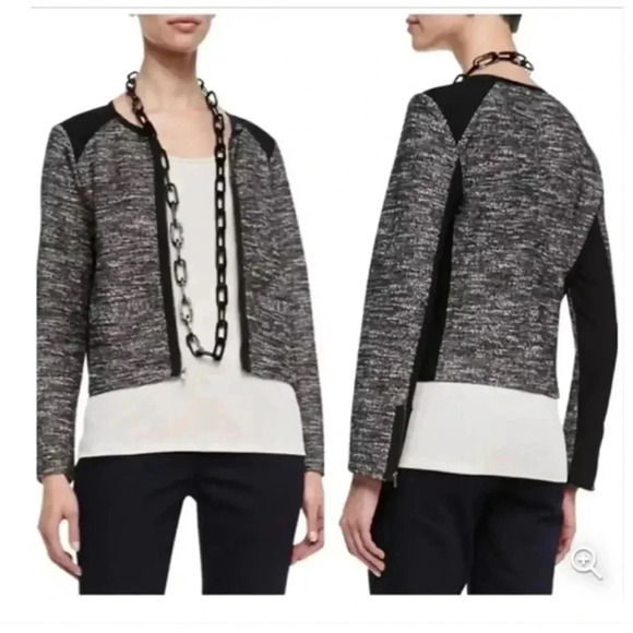 Eileen Fisher Tweed Moto Jacket - Picture 2 of 6